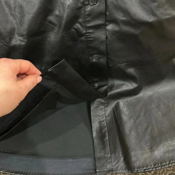 Banana Republic factory VEGAN LEATHER MIDI SKIRT - Picture 5 of 8